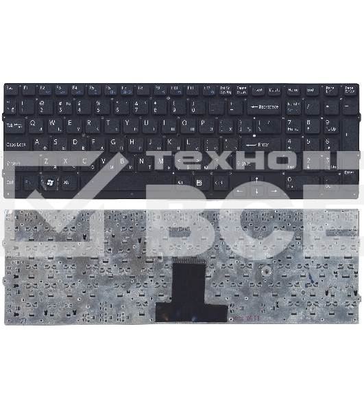 Клавиатура для ноутбука Sony Vaio VPC-EB черная без рамки
