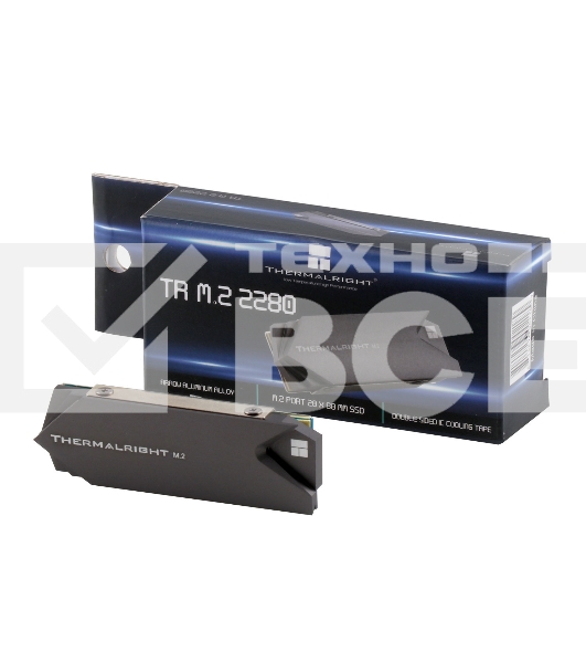 Радиатор для M.2 SSD Thermalright 2280, 75x23х12 мм, серый (002189)