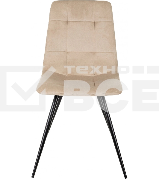 Стул для дома Бюрократ CH-K1_4 комплект 4 шт бежевый Holland 06 металл черный на ножках (CH-K1_1/HL07_4)