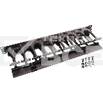 Кабельный органайзер горизонтальный Lanmaster LAN-ORG-PF/S-2U односторонний пальцы 2U шир.:19', фото5