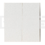 Выключатель Kranz STRONG 2 кл для жалюзи возвратный 10А с/у жемчуг, фото 1