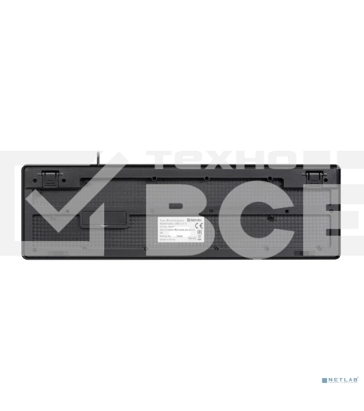 Комплект клавиатура + мышка Defender LINE C-511 RU черный