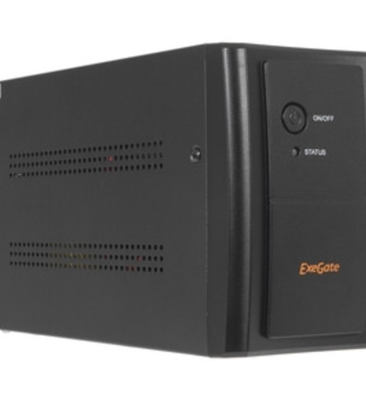 Источник бесперебойного питания ExeGate EP285483RUS SpecialPro UNB-1000.LED.AVR.EURO.RJ 1000VA/650W, LED, AVR, 4 евророзетки, RJ45/11, черный