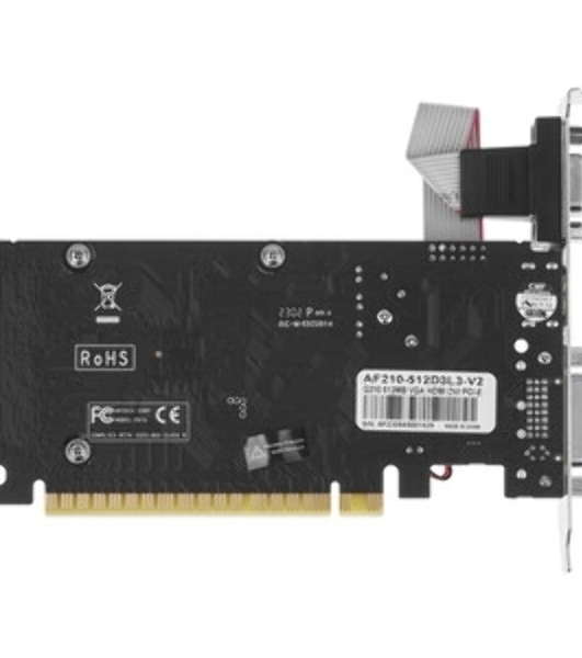 Видеокарта AFOX AF210-512D3L3-V2 PCIE16 G210 512MB GDDR3 64bit VGA DVI HDMI RTL
