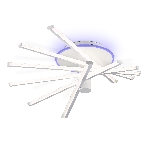 Потолочный светодиодный светильник Ambrella light FL6231 WH белый 88W 3000K-6400K+RGB 605*605*200 (ПДУ ИК), фото13