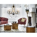 Светильник Ambrella light TR4952/5 BK/GD/CL черный/золото/прозрачный E14*5 max 40W D620*670, фото7