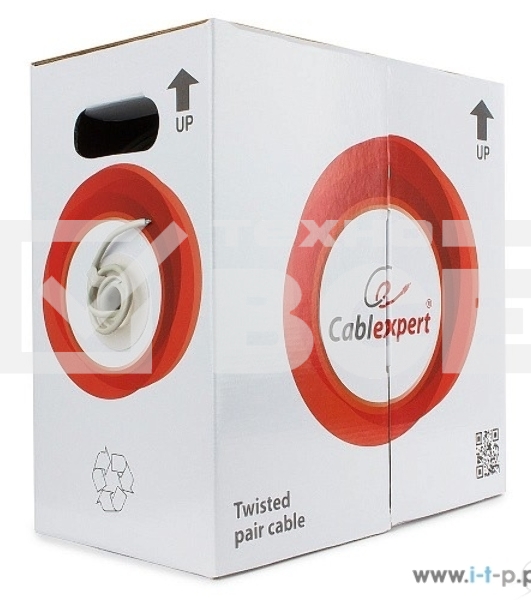 Кабель FPC Cablexpert UPC-5004E-SOL кат.5e CCA однож. 305м pullbox, серый