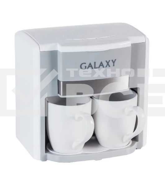 Кофеварка капельная Galaxy Line GL 0708 белый, исп. кофе - молотый, 0,3 л, 750 Вт.