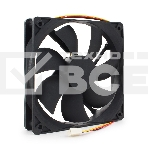 Вентилятор для корпуса Gembird FANCASE3/BALL черный, 120 мм, 2000 об/мин, 38 дБ, 3 pin, фото4