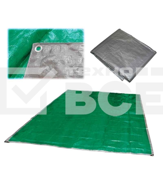 Тент хозяйственный универсальный Ecos T-3*3 размер: 3*3 м, плотность: 60г/м2