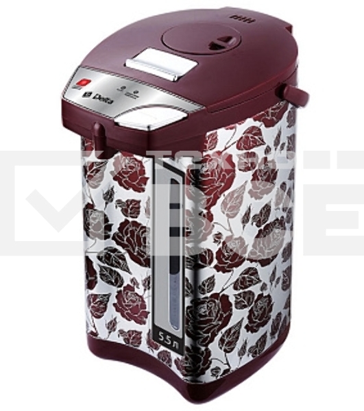 Термопот DЕLTA DL-3037 Розы: 5,5 л, 900 Вт, нерж.корпус, 3 способа подачи воды (6)
