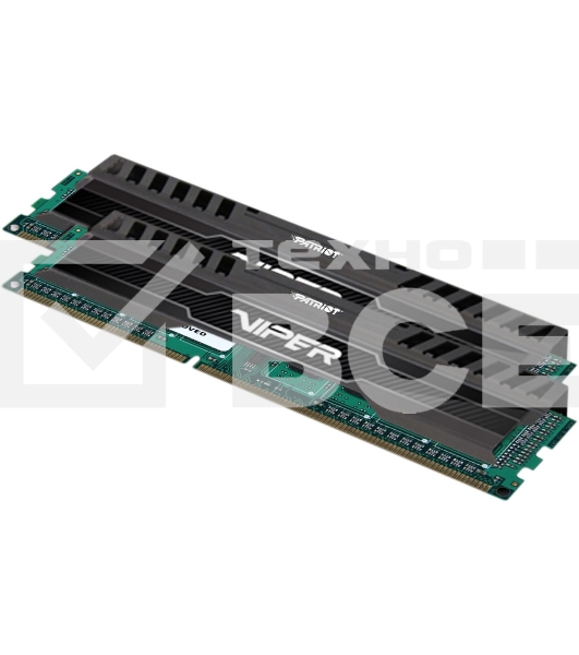 Оперативная память Patriot Viper 3, DDR3, 16GB (2x8 GB), 1600 MHz, CL10, радиатор, черный