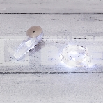 Гирлянда «Роса» с прищепкой 3 м, 30 LED, белое свечение, 2хCR2032 в комплекте NEON-NIGHT, фото 1
