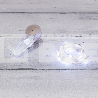 Гирлянда «Роса» с прищепкой 3 м, 30 LED, белое свечение, 2хCR2032 в комплекте NEON-NIGHT