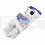 Шнур сетевой Rexant 1.8М с выключателем без розетки белый, фото2