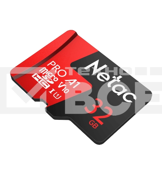 Флеш карта MicroSD card Netac P500 Extreme Pro 32GB, retail version w/SD adapter