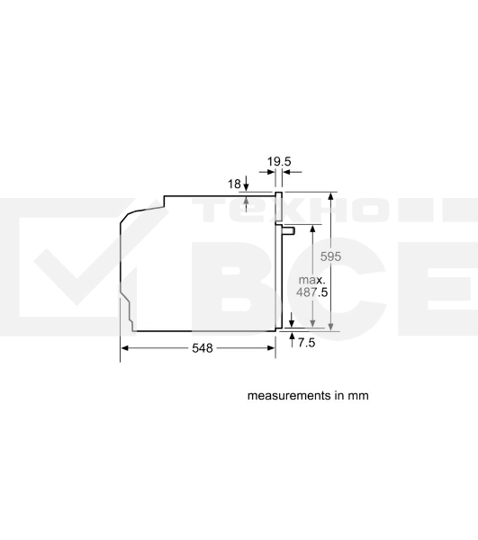 Встраиваемый электрический духовой шкаф Bosch HBG656RS1M Series 8