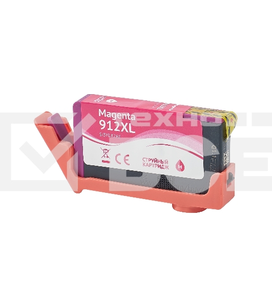 Струйный картридж Sakura 3YL82AE (№912XL Magenta) для HP, пурпурный, 10,5 мл., 825 к.