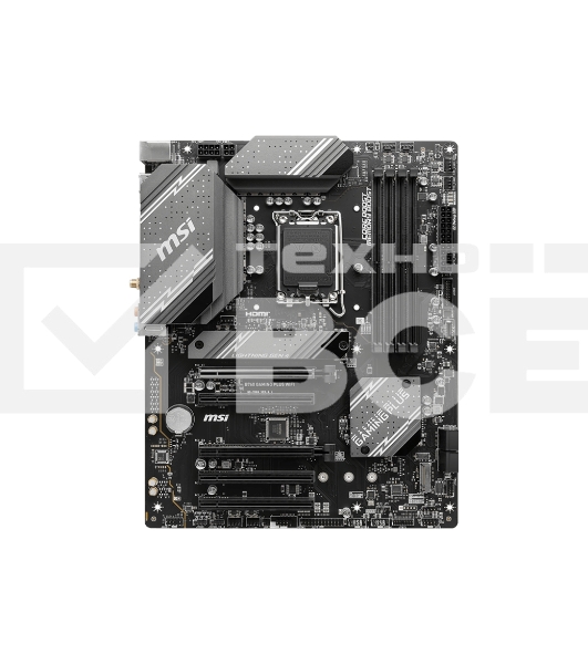 Материнская плата MSI B760 GAMING PLUS WIFI, LGA 1700, Intel B760, 4xDDR5, 4xSATA, 2xM.2, 1xPCI-E 4.0 x16, 3xPCI-E 3.0 x1, 1xDP, 1xHDMI, 1x 2.5Gb LAN, 2xUSB-A 3.2 Gen 2, 4xUSB 2.0, 5x3.5 мм, 7.1, Standard-ATX