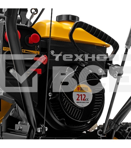 Бензиновая снегоуборочная машина SBM 610S PRO, 212cc, эл.старт, фара, обогрев  Denzel