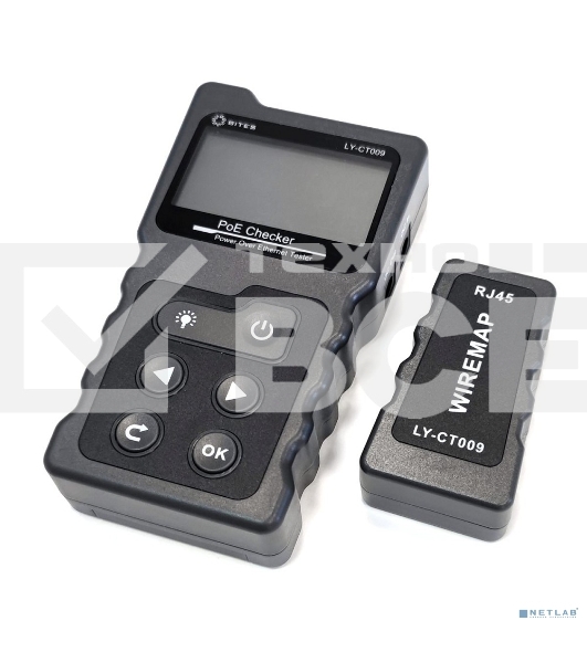 Тестер кабеля 5bites LY-CT009 UTP, STP, TEL, POE, TDR, LCD, FLASH