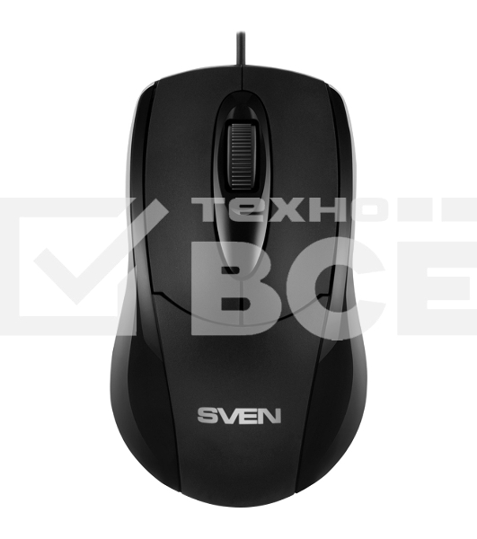 Мышь проводная SVEN RX-110 черный, 1000 dpi, USB, кнопки - 3