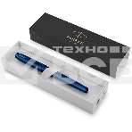 Ручка перьевая Parker IM Monochrome F328 (2172963) Blue PVD F сталь нержавеющая подар.кор., фото5
