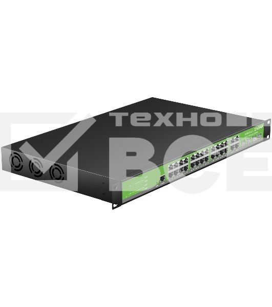 Коммутатор Digma DSW724G-4C-R (L2+) 24x1Гбит/с 4xКомбо(1000BASE-T/SFP) управляемый