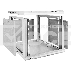 Шкаф телекоммуникационный 19' настенный 9U ExeGate EC-WM-9U.600.G.GREY (19', 9U, 600x600x500мм (ШхГхВ), передняя дверь закаленное стекло, съемные боковые панели, пыле- и влагозащита IP23, светло-серый RAL 7035), фото4