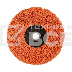 Круг зачистной Kranz коралловый CERAMIC 125xМ14, быстрая установка, адаптер, фото 1