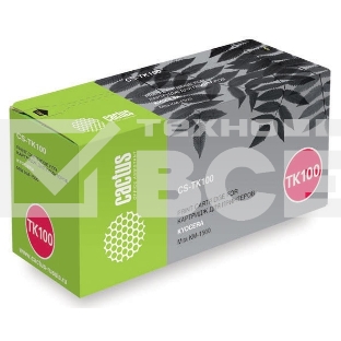 Картридж лазерный Cactus CS-TK100 черный (6000 стр.) для Kyocera Mita KM-1500/1815/1820