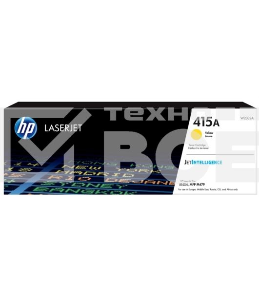Картридж лазерный HP 415A W2032A желтый для HP HP LJ M454/MFP M479 (2100стр.)