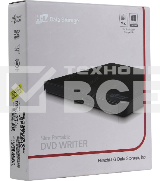 Привод DVD-RW LG GP57EW40 белый USB slim внешний RTL