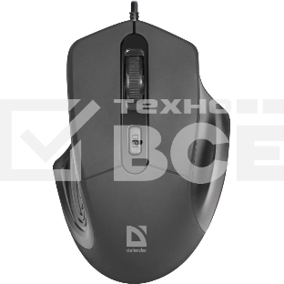 Мышь проводная Defender Datum MB-347 черный, 1600 dpi, USB, кнопки - 4