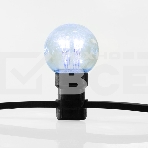 Гирлянда LED Galaxy Bulb String 10м, черный КАУЧУК, 30 ламп*6 LED СИНИЕ, влагостойкая IP65, фото4