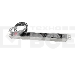 Блок розеток Rem-10 с выкл., 4 Sсhuko, 6 IEC 60320 C13, 10 A, алюм., 19