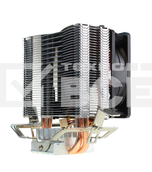 вентилятор CROWN Кулер для процессора CM-92 (Для Intel и AMD, TDP до 95 Ватт, 2шт. медных теплопроводных трубок, Гидродинамическии подшипник, Размер: 117*79*113 мм)