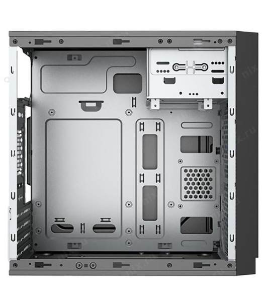 Компьютерный корпус без блока питания Case Foxline FL-702, mATX, 1x5.25EXT, 1x3.5EXT, 2x3.5INT, 2xUSB2.0, HDA, w/o FAN, w/o PSU