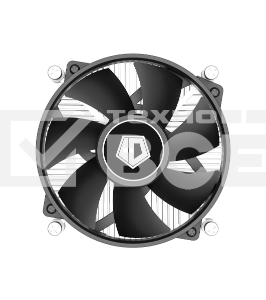 Кулер ID-COOLING DK-17 PWM серебристый/черный 92мм алюминий 2200rpm 26db 4-pin 65W 42мм