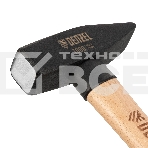 Молоток слесарный Denzel 1000 г, кованый квадратный боек, буковая рукоятка, фото4