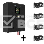 Комплект Источник бесперебойного питания EX296004RUS + батарея 200Aч EX282991RUS 4шт (инвертор, синус, для котла, настенный) ExeGate FineSine SX-5000.LCD.AVR.2SH.T <5000VA/3500W, чистая синусоида, цветной LCD-дисплей, AVR, 2*Schuko+клеммы, линейно-интерак, фото10