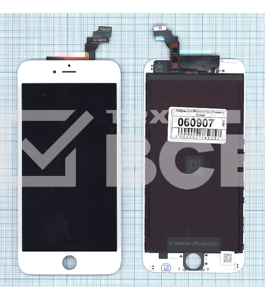 Дисплей для Apple iPhone 6 Plus в сборе с тачскрином (Foxconn) белый