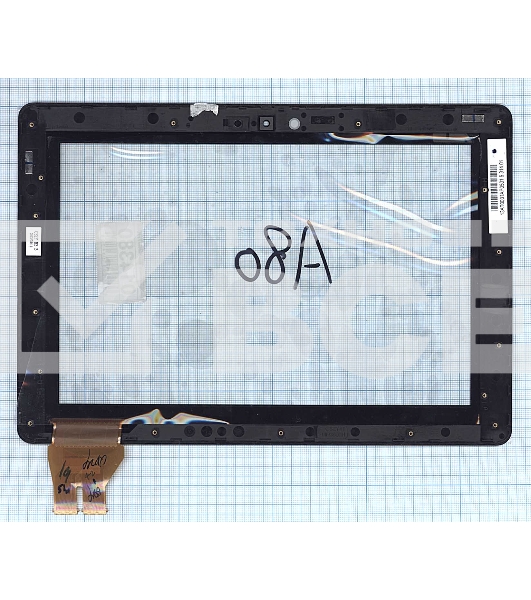 Сенсорное стекло (тачскрин) для Asus PadFone 3 A80 5363N FPC-1, черное с рамкой