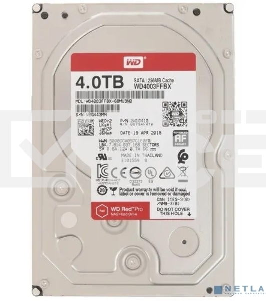 Жесткий диск WD Red Pro WD4003FFBX 4ТБ 3,5