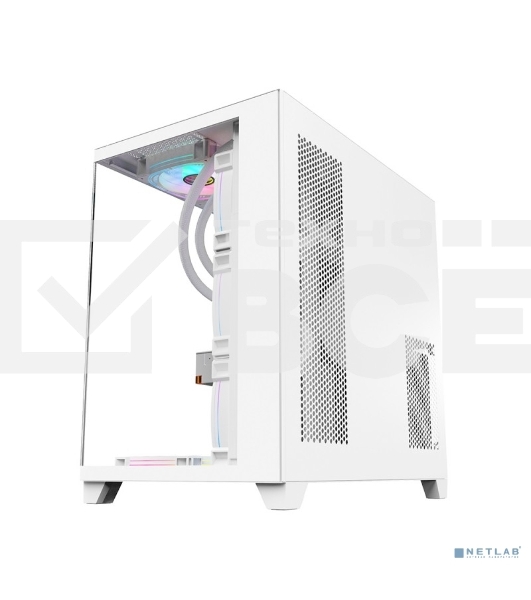 Компьютерный корпус 1STPLAYER MEGAVIEW MV8-TP White / ATX / MV8-TP-WH