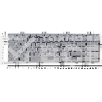 Клавиатура для ноутбука Dell Inspiron 15-7000 7537 серебристая с подсветкой, фото 1