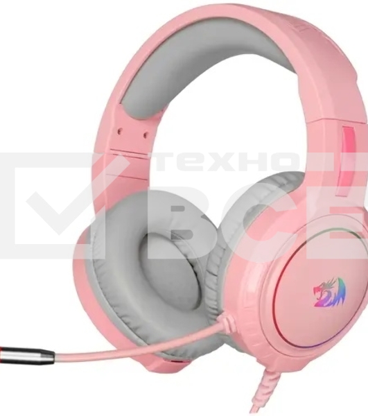 Гарнитура игровая Defender Mento RGB  3.5мм  розовые