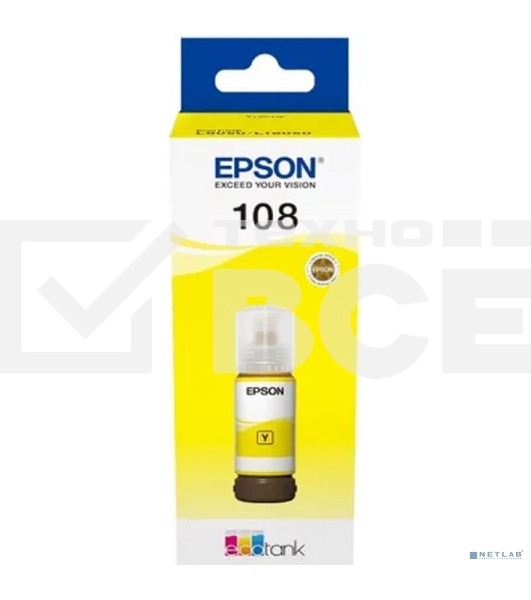Контейнер с желтыми чернилами EPSON C13T09C44A