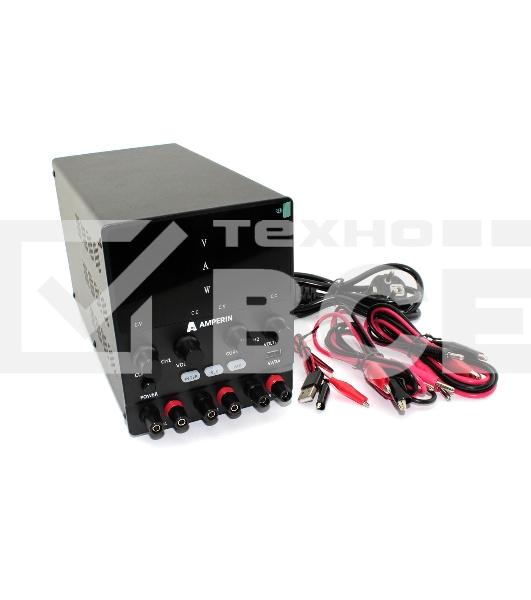 Лабораторный блок питания двухканальный Amperin AI-W3010x2C 30V, 10A, 0,6 кВт