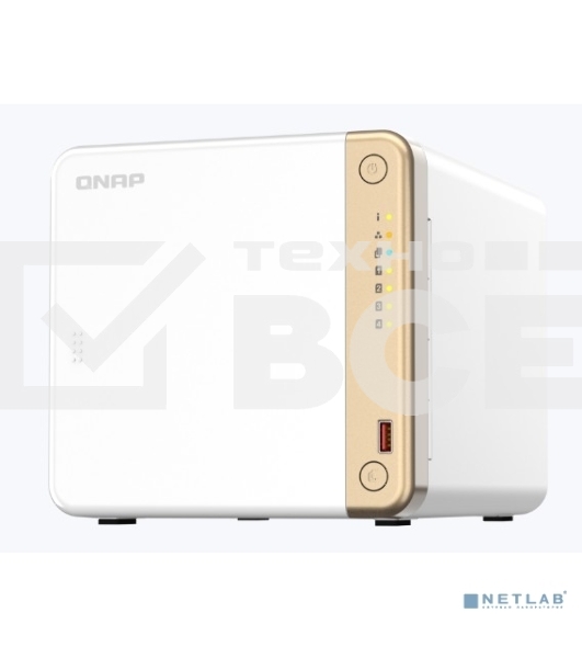 Сетевое хранилище NAS Qnap Original TS-462-4G 4-bay настольный Celeron N4505